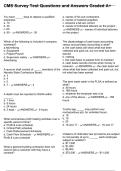 CMS Survey Test Questions and Answers Graded A&plus;