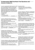 Fundamentals CMS Final Exam Test Questions and Answers Graded A&plus;
