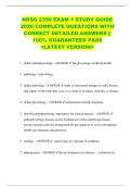 NRSG 2350 EXAM 1 STUDY GUIDE  2026 COMPLETE QUESTIONS WITH  CORRECT DETAILED ANSWERS &vert;&vert;  100&percnt; GUARANTEED PASS  <LATEST VERSION> 