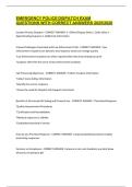 EMERGENCY POLICE DISPATCH EXAM QUESTIONS WITH CORRECT ANSWERS 20252026