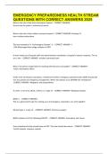 EMERGENCY PREPAREDNESS HEALTHSTREAM QUESTIONS WITH CORRECT ANSWERS 2025&period;