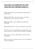 WGU D487 OA EXAMINATION TEST 2026 QUESTIONS WITH ANSWERS GRADED A&plus;