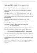 MMC 3420 FINAL EXAM REVIEW QUESTIONS