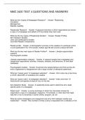 MMC 3420 TEST 4 QUESTIONS AND ANSWERS