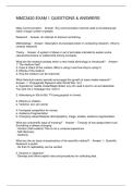 MMC3420 EXAM 1 QUESTIONS & ANSWERS