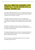 WGU D514 OBJECTIVE ASSESSMENT STUDY PAPER FULLY SOLVED EDITION WITH 126 VERIFIED ANSWERS 2026