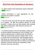ACLS Pre-Test &lpar;Latest 2025 &sol; 2026 &rpar; Actual Questions and Answers 100&percnt; Correct