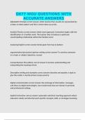 D677 WGU QUESTIONS WITH ACCURATE ANSWERS