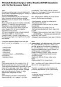 RN Adult Medical Surgical Online Practice B NGN Questions with Verified Answers Rated A