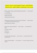 NR302 HEALTH ASSESSMENT EXAM 1 IMPORTANT TERMS WITH 100&percnt; CORRECT ANSWERS 2025-2026