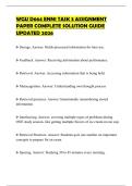 WGU D664 ENN1 TASK 3 ASSIGNMENT PAPER COMPLETE SOLUTION GUIDE UPDATED 2026