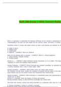 NUR 200 Exam 1 With Correct Rationales