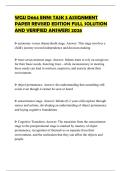WGU D664 ENN1 TASK 3 ASSIGNMENT PAPER REVISED EDITION FULL SOLUTION AND VERIFIED ANSWERS 2026