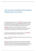 TNCC 8th Edition (A GRADED AND REVIEWED  2025)Questions And Answers.