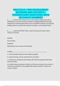 WGU D315 - PRE-ASSESSMENT&colon; NETWORK AND SECURITY &ndash; FOUNDATIONS QUESTIONS WITH ACCURATE ANSWERS