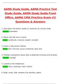 AAMA Study Guide&comma; AAMA practice test study guide&comma; AAMA study Guide front office&comma; AAMA CMA Practice Exam &num;2 &lpar;Latest 2025 &sol; 2026 Update&rpar; Questions and Verified Answers &vert; 100&percnt; Correct &vert; Grade A&plus;