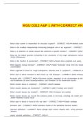 WGU D312 A&P 1 WITH CORRECT ANSWERS