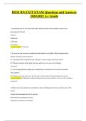 HESI RN Exit Exam &vert; Verified Questions&comma; Correct Answers & Solutions &lpar;Latest A&plus; Grade&comma; 2024&sol;2025&rpar;