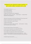 PHARMACOLOGY SEMESTER EXAM CHAPTER 1-12 WITH 100&percnt; CORRECT ANSWERS 2025-2026