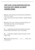 WSET LEVEL 2 EXAM QUESTIONS 2025 FULL SOLUTION WITH VERIFIED ACCURATE ANSWERS PASSED