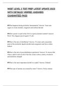 WSET LEVEL 2 TEST PREP LATEST UPDATE 2025 WITH DETAILED VERIFIED ANSWERS GUARANTEED PASS