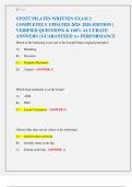 STOTT PILATES WRITTEN EXAM 2  COMPLETELY UPDATED 2025–2026 EDITION |  VERIFIED QUESTIONS & 100% ACCURATE  ANSWERS | GUARANTEED A+ PERFORMANCE 