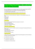 Emt Basic Final Exam With 100&percnt; Correct  And Verified Answers &lowbar;&lowbar; Complete Guide A&plus;