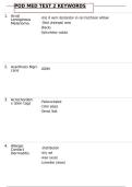 POD MED TEST 2 KEYWORDS