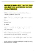 XACTIMATE LEVEL 1 CERT PRACTICE EXAM 2026 QUESTIONS AND VERIFIED ANSWERS GUARANTEED PASS