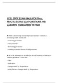 XCEL STATE EXAM SIMULATOR FINAL PRACTICE EXAM 2026 QUESTIONS AND ANSWERS GUARANTEED TO PASS