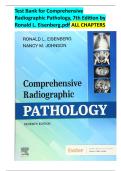 Test Bank for Comprehensive Radiographic Pathology&comma; 7th Edition by Ronald L&period; Eisenberg &vert; ALL CHAPTERS &period;pdf