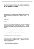 BIO 440 FINAL EXAM STUDY SET 2025&sol;26 QUESTIONS WITH COMPLETE SOLUTIONS&period;