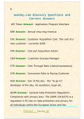monday&period;com Glossary Questions and  Correct Answers 