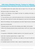 Child Abuse Mandated Reporter Training for California&colon; Assessment Exam Questions and Revised Answers 2025&sol;2026