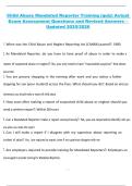Child Abuse Mandated Reporter Training &lpar;Quiz&rpar; &ndash; Actual Exam Assessment Questions and Revised Answers Updated 2025&sol;2026
