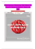Contemporary Marketing 18th Edition by Louis E&period; Boone & David L&period; Kurtz test bank All Chapters 1-19 Questions&Answers &vert; A&plus; Pass