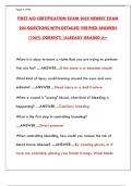First Aid Certification Exam 2025&colon; 200 Practice Questions & Verified Answers