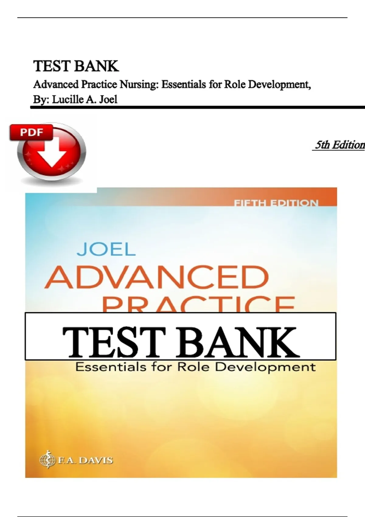 Test Bank – Advanced Practice Nursing: Essentials for Role Development ...