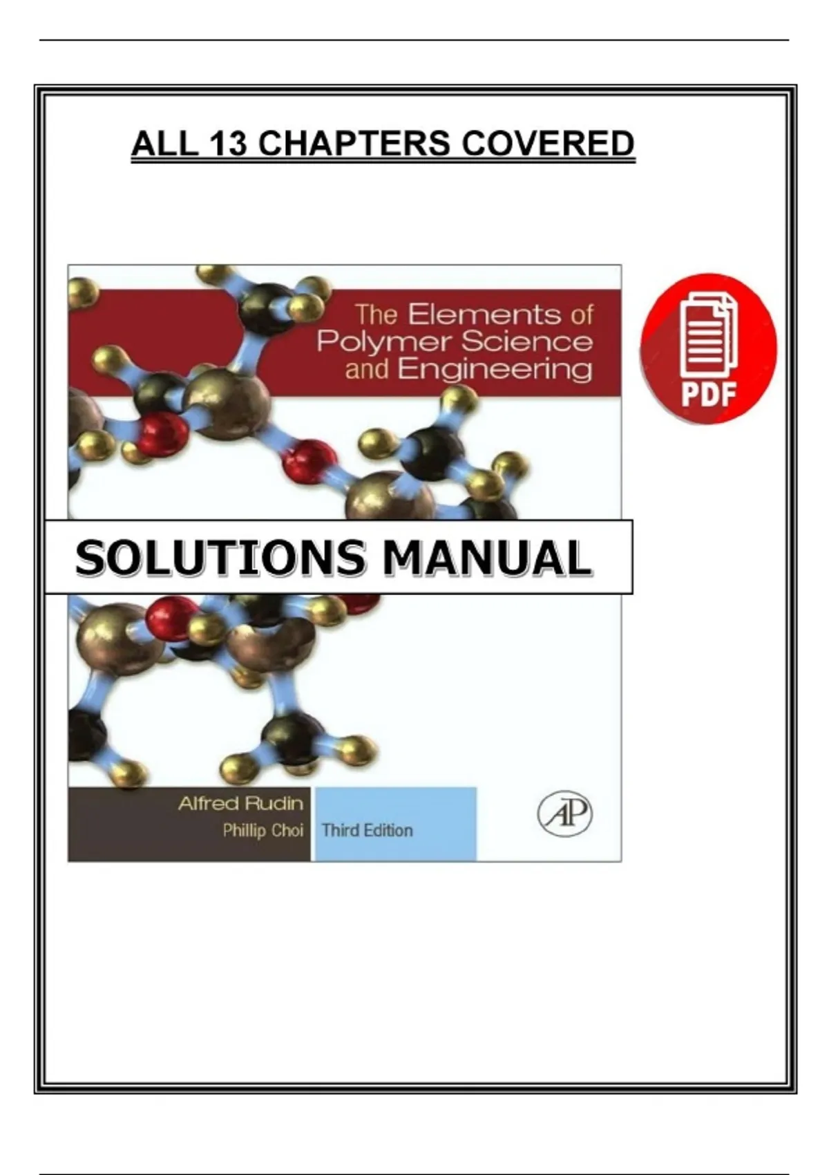 Elements of Polymer Science & Engineering — Solutions Manual (3rd Ed., PDF) - Solution Manual ...
