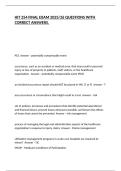 HIT 254 FINAL EXAM 2025&sol;26 QUESTIONS WITH CORRECT ANSWERS&period;