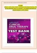 Abrams&rsquo; Clinical Drug Therapy&colon; Rationales for Nursing Practice &ndash; 12th Edition &lpar;2025&rpar; by Frandsen &vert; Complete Test Bank &lpar;Chapters 1&ndash;61&rpar; &vert; Verified and Updated Questions and Answers