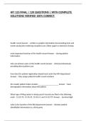 HIT 125 FINAL &vert; 120 QUESTIONS &vert; WITH COMPLETE SOLUTIONS VERIFIED 100&percnt; CORRECT&period;