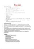 Basic First Aid Notes