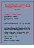 Property & Casualty Insurance Exam 2025&colon; 280 Practice Questions & Answers