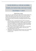 Template Notes