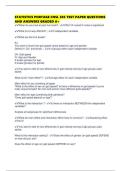 STATISTICS PORTAGE CNSL 503 TEST PAPER QUESTIONS AND ANSWERS GRADED A&plus;