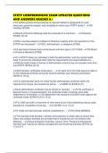 STRTP COMPREHENSIVE EXAM UPDATED QUESTIONS AND ANSWERS GRADED A&plus;