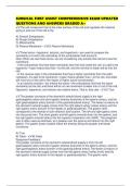 SURGICAL FIRST ASSIST COMPREHENSIVE EXAM UPDATED QUESTIONS AND ANSWERS GRADED A&plus;