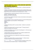 TANIUM ESSENTIALS FINAL PAPER UPDATED QUESTIONS AND ANSWERS GRADED A&plus;