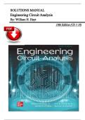 Solutions Manual &ndash; Engineering Circuit Analysis&comma; 10th Edition by Hayt &lpar;All 18 Chapters Included&rpar;